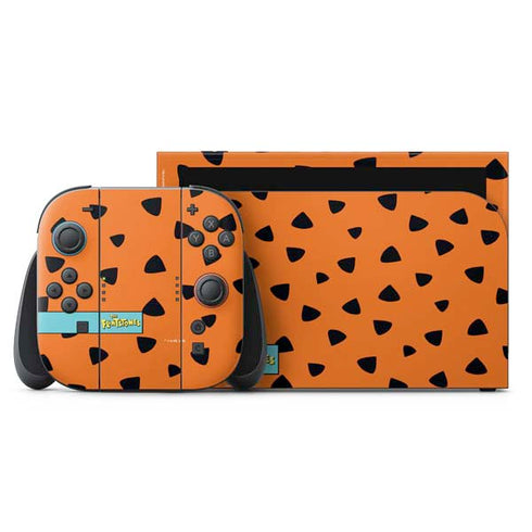 The Flinstones Fred Flintstone Outfit Pattern Nintendo Switch 2 (2025) with Joy-Con Skin